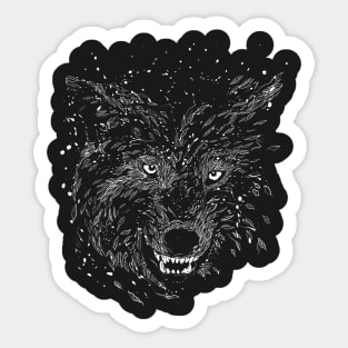 winter wolf Sticker